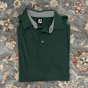 Men's FootJoy Dark Green Polo Shirt XL